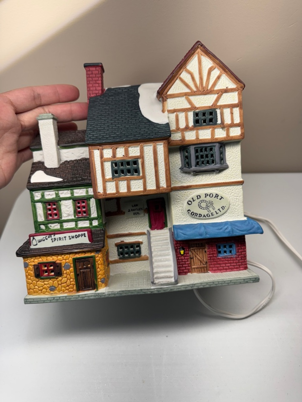 Lemax Dickensvale`1995` Old Port Cordage-Spirit Shop-Collection Christmas Decor